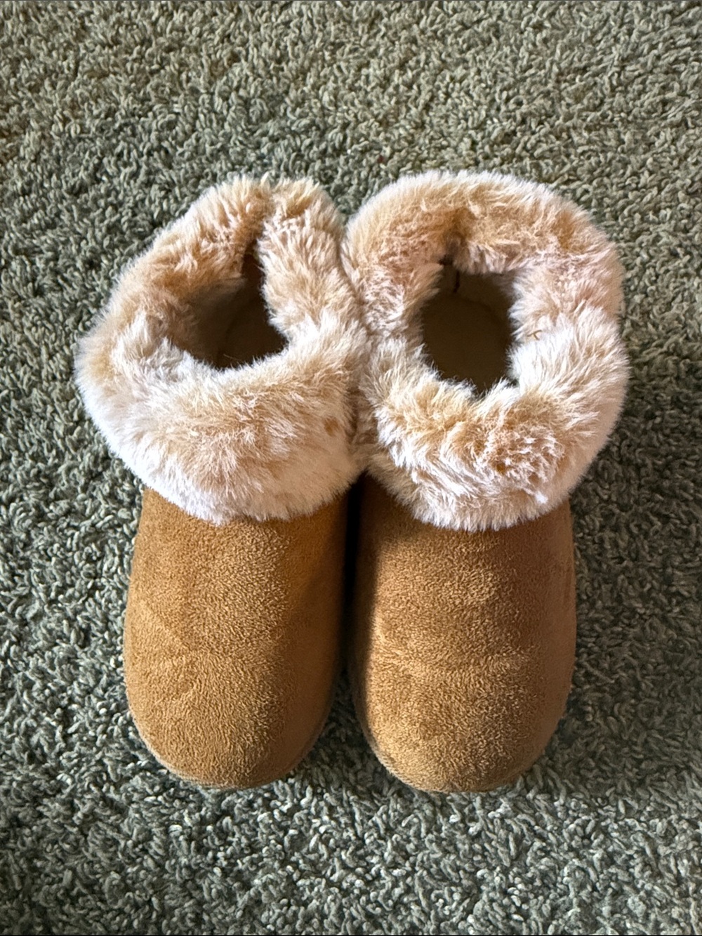 Kids Cozy Faux-Fur Lined Booties - Chestnut Brown
